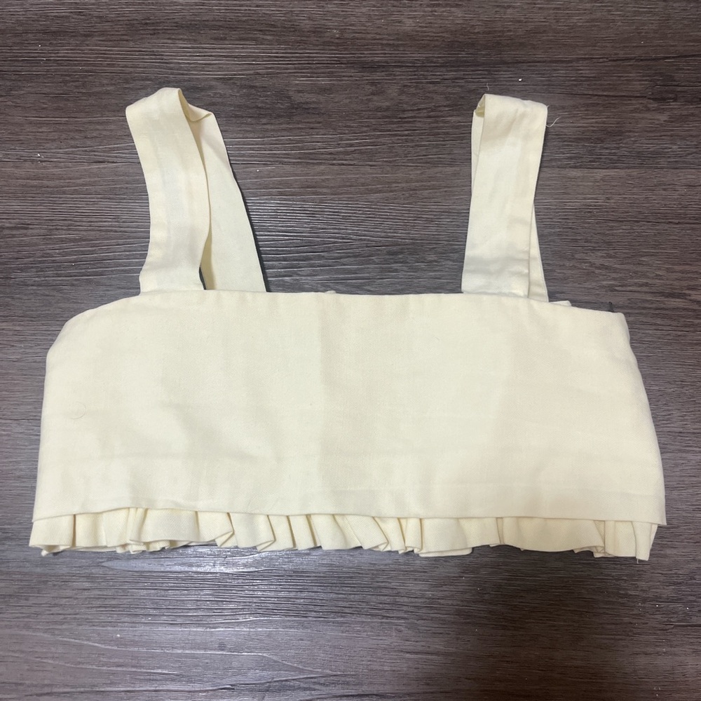 Ulla Johnson ivory cropped tank top